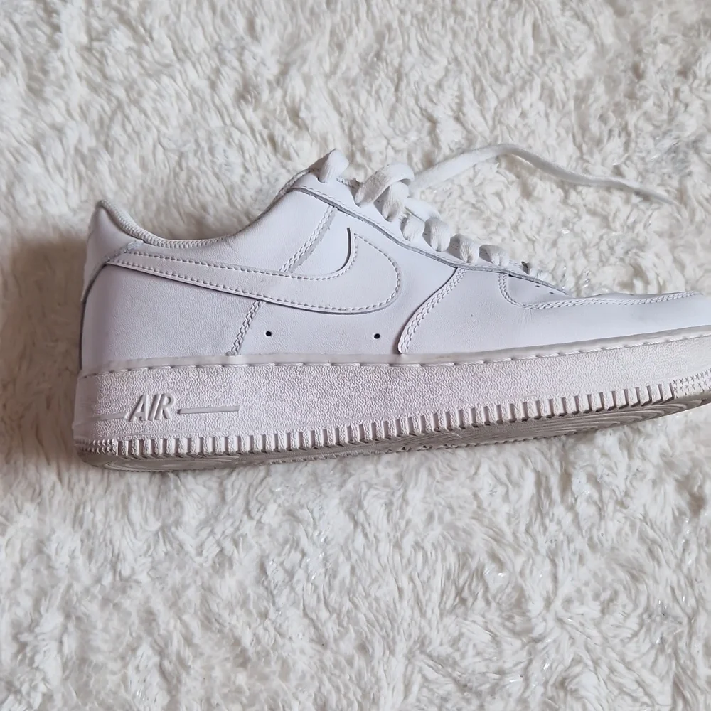 Nike Air Force 1 White Sneakers - Picture 4 of 9